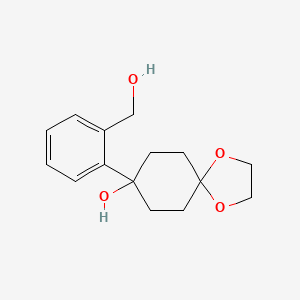 B8545171 8-[2-(Hydroxymethyl)phenyl]-1,4-dioxaspiro[4.5]decan-8-ol CAS No. 204193-43-1