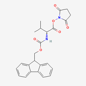 molecular formula C24H24N2O6 B8545318 Fmoc-L-Val-OSu 