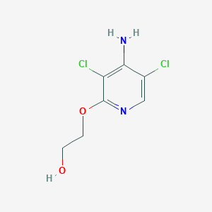 2-[(4-Amino-3,5-dichloropyridin-2-yl)oxy]ethan-1-ol