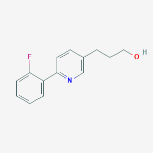 3-[6-(2-Fluorophenyl)pyridin-3-yl]propan-1-ol