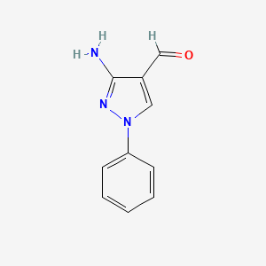 3-amino-1-phenyl-1H-pyrazole-4-carbaldehyde
