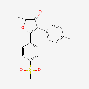 2,2-dimethyl-4-(4-methylphenyl)-5-{4-(methylsulfonyl)phenyl}-3(2H)-furanone