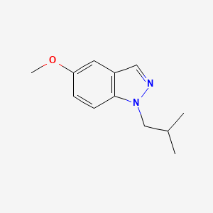 molecular formula C12H16N2O B8545479 1-Isobutyl-5-methoxy-1H-indazole 