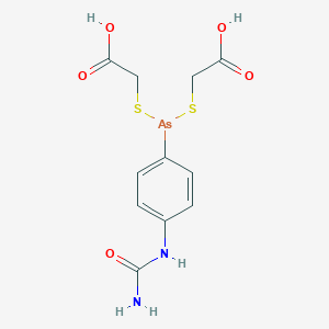 molecular formula C11H13AsN2O5S2 B085455 Thiocarbarsone CAS No. 120-02-5