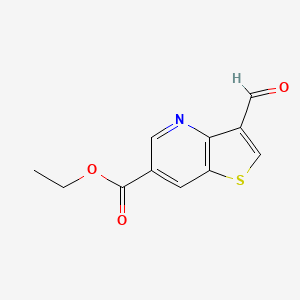 3-Formyl-thieno[3,2-b]pyridine-6-carboxylic acid ethyl ester