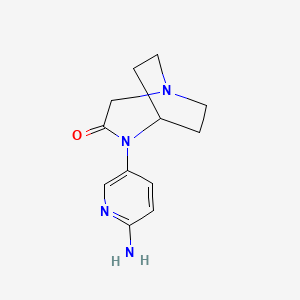 4-(6-Aminopyridin-3-yl)-1,4-diazabicyclo[3.2.2]nonan-3-one