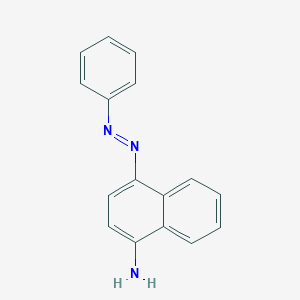 molecular formula C16H13N3 B085456 4-Phenylazo-1-naphthylamine CAS No. 131-22-6