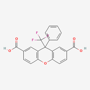 9H-Xanthene-2,7-dicarboxylic acid, 9-phenyl-9-(trifluoromethyl)-