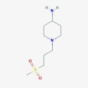 1-(3-Methylsulfonylpropyl)piperidin-4-amine