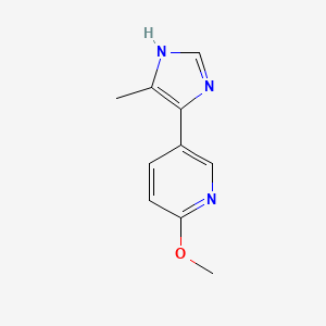 2-Methoxy-5-(5-methylimidazol-4-yl)pyridine