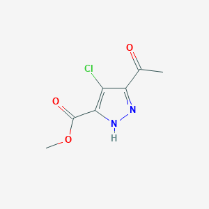 methyl 3-acetyl-4-chloro-1H-pyrazole-5-carboxylate