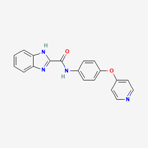 1H-Benzimidazole-2-carboxamide, N-[4-(4-pyridinyloxy)phenyl]-