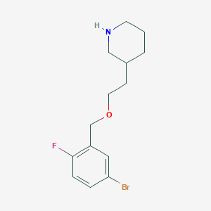 3-[2-(2-Fluoro-5-bromobenzyloxy)ethyl]piperidine