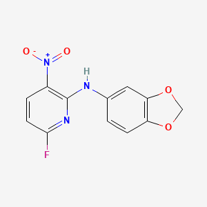 N-(2H-1,3-Benzodioxol-5-yl)-6-fluoro-3-nitropyridin-2-amine