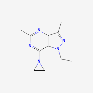 7-(Aziridin-1-yl)-1-ethyl-3,5-dimethyl-1H-pyrazolo[4,3-d]pyrimidine