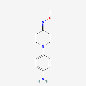 1-(4-amino-phenyl)-piperidin-4-one O-methyl-oxime