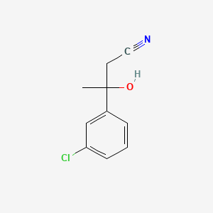 3-(3-Chlorophenyl)-3-hydroxybutanenitrile