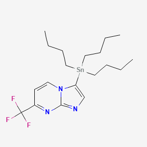 Imidazo[1,2-a]pyrimidine, 3-(tributylstannyl)-7-(trifluoromethyl)-