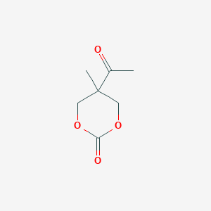 molecular formula C7H10O4 B8545801 5-Acetyl-5-methyl-1,3-dioxan-2-one 
