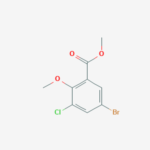 5-Bromo-3-chloro-2-methoxy-benzoic acid methyl ester