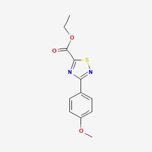 Ethyl 3-(4-methoxyphenyl)-[1,2,4]thiadiazole-5-carboxylate