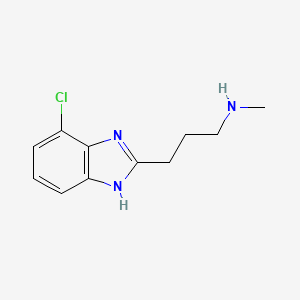 [3-(4-chloro-1H-benzoimidazol-2-yl)-propyl]methyl-amine