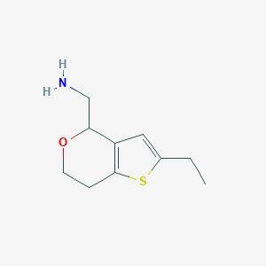 (2-ethyl-6,7-dihydro-4H-thieno[3,2-c]pyran-4-yl)methanamine