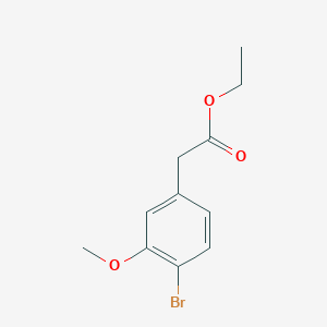 molecular formula C11H13BrO3 B8545903 Ethyl 2-(4-bromo-3-methoxyphenyl)acetate 