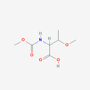 molecular formula C7H13NO5 B8545936 N-(methoxycarbonyl)-O-methyl-L-threonine 