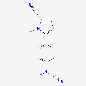 [4-(5-cyano-1-methyl-1H-pyrrol-2-yl)phenyl]cyanamide