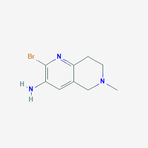 3-Amino-2-bromo-6-methyl-5,6,7,8-tetrahydro-1,6-naphthyridine