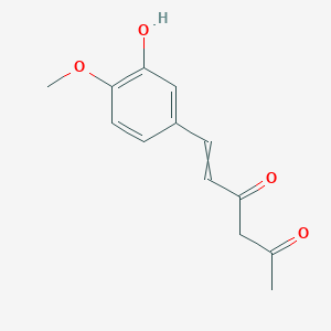6-(3-Hydroxy-4-methoxyphenyl)hex-5-ene-2,4-dione