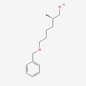 molecular formula C14H22O2 B8546045 (S)-6-Benzyloxy-2-methyl-hexan-1-ol CAS No. 188729-97-7