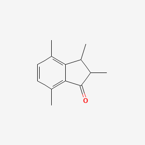 molecular formula C13H16O B8546052 2,3,4,7-Tetramethyl-1-indanone 