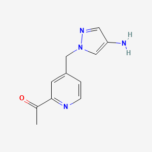 1-[4-(4-Amino-pyrazol-1-ylmethyl)-pyridin-2-yl]-ethanone