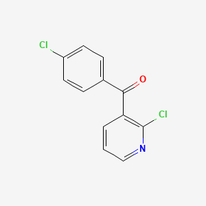 molecular formula C12H7Cl2NO B8546067 2-Chloro-3-(4-chlorobenzoyl)pyridine 