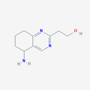 molecular formula C10H15N3O B8546090 2-(5-Amino-5,6,7,8-tetrahydroquinazolin-2-yl)ethanol 