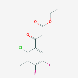 Ethyl 2-chloro-4,5-difluoro-3-methylbenzoylacetate