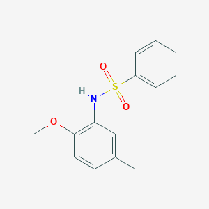 molecular formula C14H15NO3S B085462 N-(2-methoxy-5-methylphenyl)benzenesulfonamide CAS No. 6964-02-9