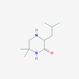 6,6-Dimethyl-3-(2-methylpropyl)piperazinone