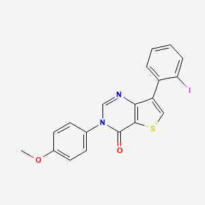 7-(2-Iodophenyl)-3-(4-methoxyphenyl)thieno[3,2-d]pyrimidin-4(3H)-one