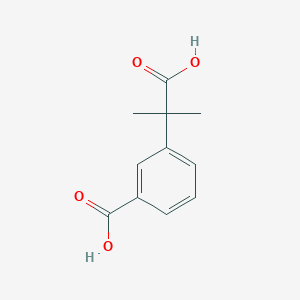 molecular formula C11H12O4 B8546317 Dimethyl-3-carboxyphenyl acetic acid 