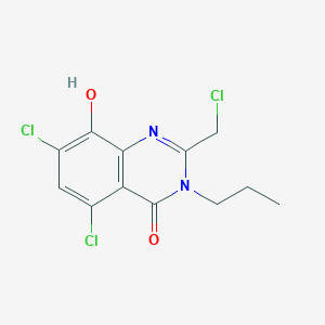 2-chloromethyl-5,7-dichloro-8-hydroxy-3-n-propyl-3H-quinazolin-4-one