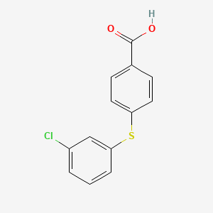 molecular formula C13H9ClO2S B8546362 4-(3-Chloro-phenylsulfanyl)benzoic acid CAS No. 141358-10-3