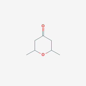 molecular formula C7H12O2 B085464 2,6-Dimethyltetrahydro-4h-pyran-4-one CAS No. 1073-79-6