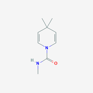 molecular formula C9H14N2O B8546494 N,4,4-Trimethyl-1(4H)-pyridinecarboxamide 
