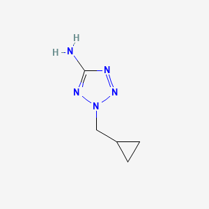 molecular formula C5H9N5 B8546565 5-amino-2-cyclopropylmethyl-2H-tetrazole 