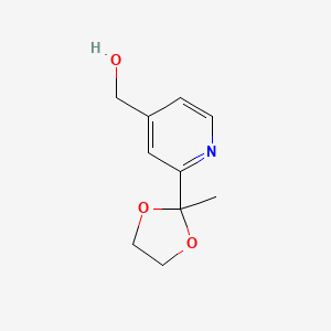 [2-(2-Methyl-[1,3]dioxolan-2-yl)-pyridin-4-yl]-methanol