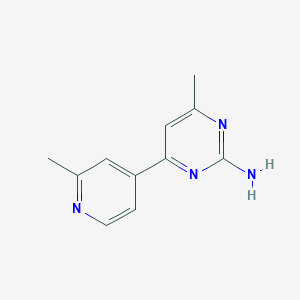 4-Methyl-6-(2-methyl-pyridin-4-yl)-pyrimidin-2-ylamine