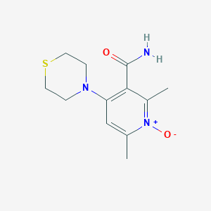 2,6-Dimethyl-4-(4-thiomorpholinyl)pyridine-3-carboxamide 1-oxide